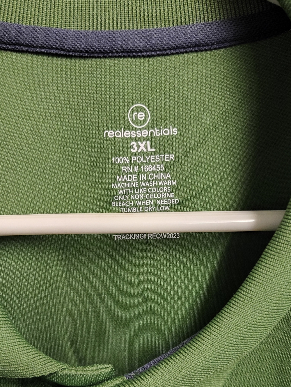 Essentials Men’s Green Polo with Black Trim